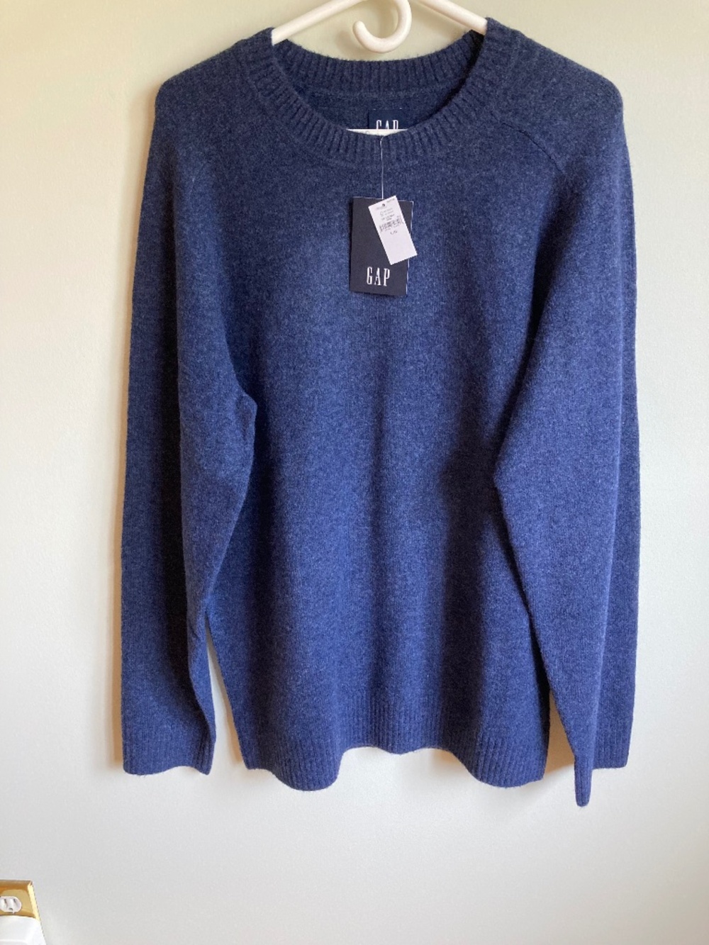 Gap Blue Crewneck Sweater L NWT